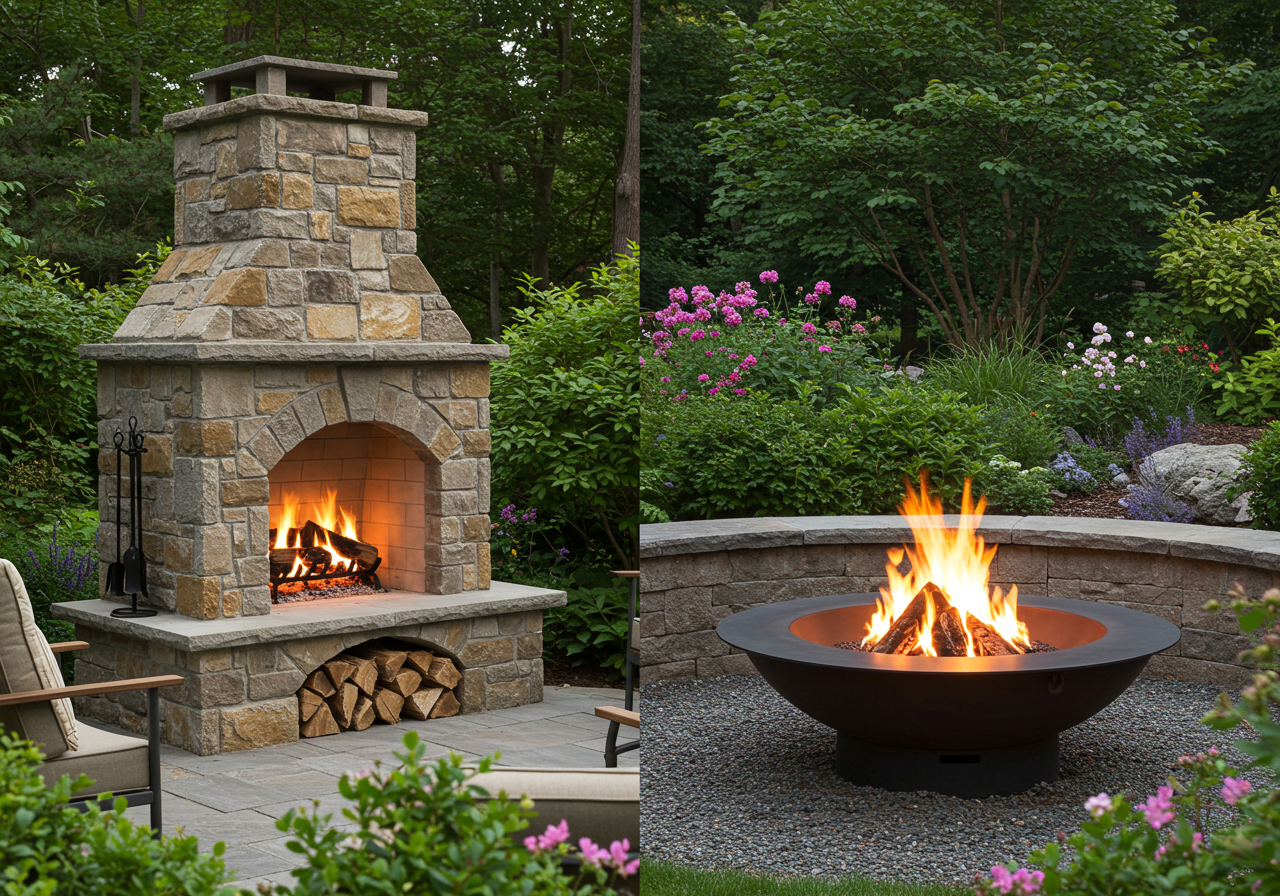 Pros and Cons: Outdoor Fireplaces and Fire Pits