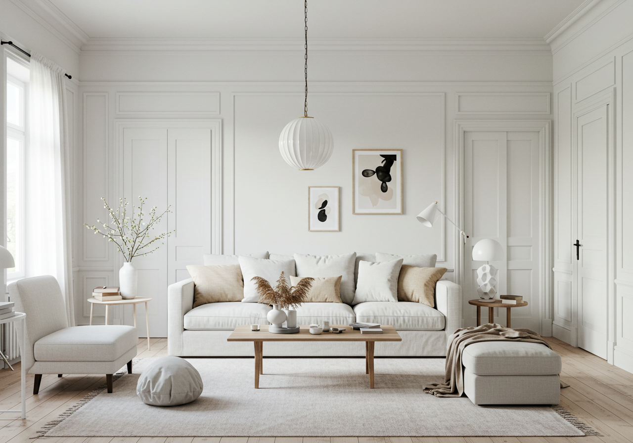 Elegant White Living Room Ideas for a Bright and Fresh Ambiance