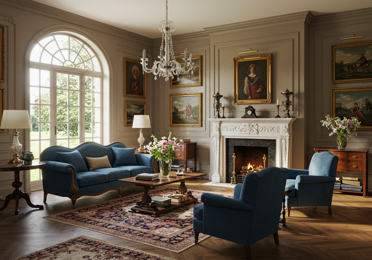 50 Immaculate Traditional Living Room Designs