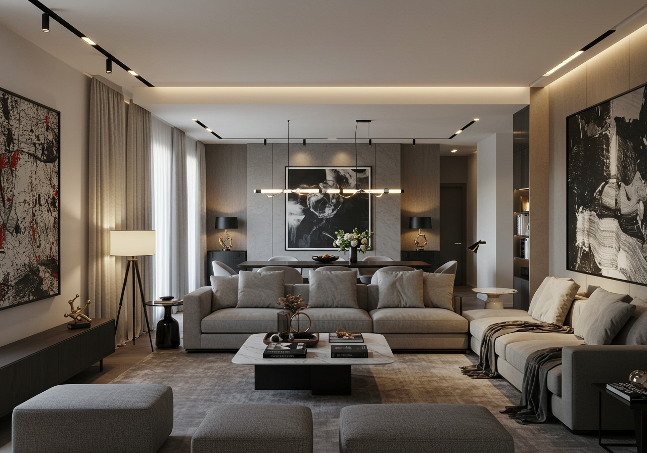 41 Superb Contemporary Living Room Designs
