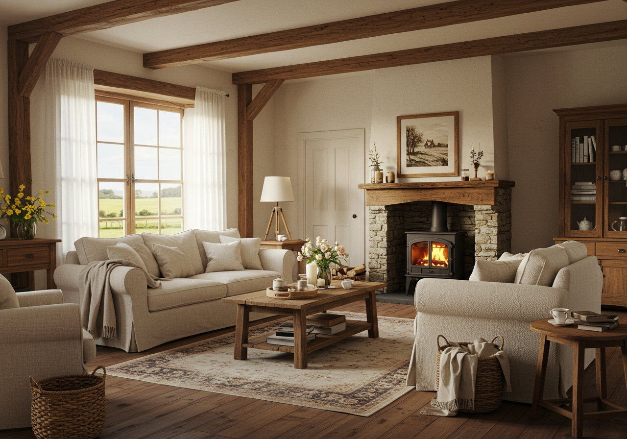 32 Farmhouse Style Living Room Design Ideas