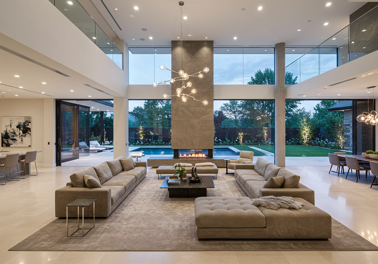 17 Jaw-Dropping Mansion Living Rooms