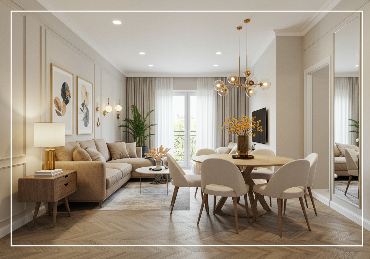 How to Decorate a Long Narrow Living Room Dining Room Combo