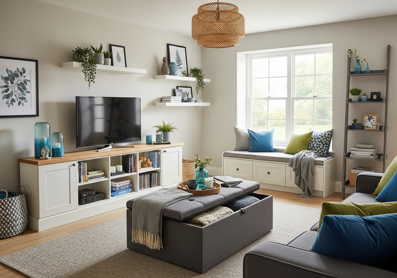 6 Living Room Storage Tricks from Top Interior Design Pros