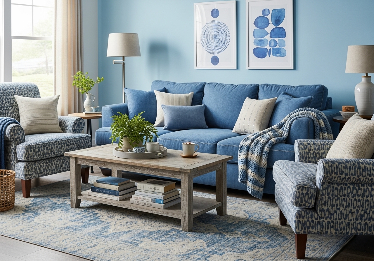 Refreshing Blue Living Room Ideas for a Calm and Inviting Space