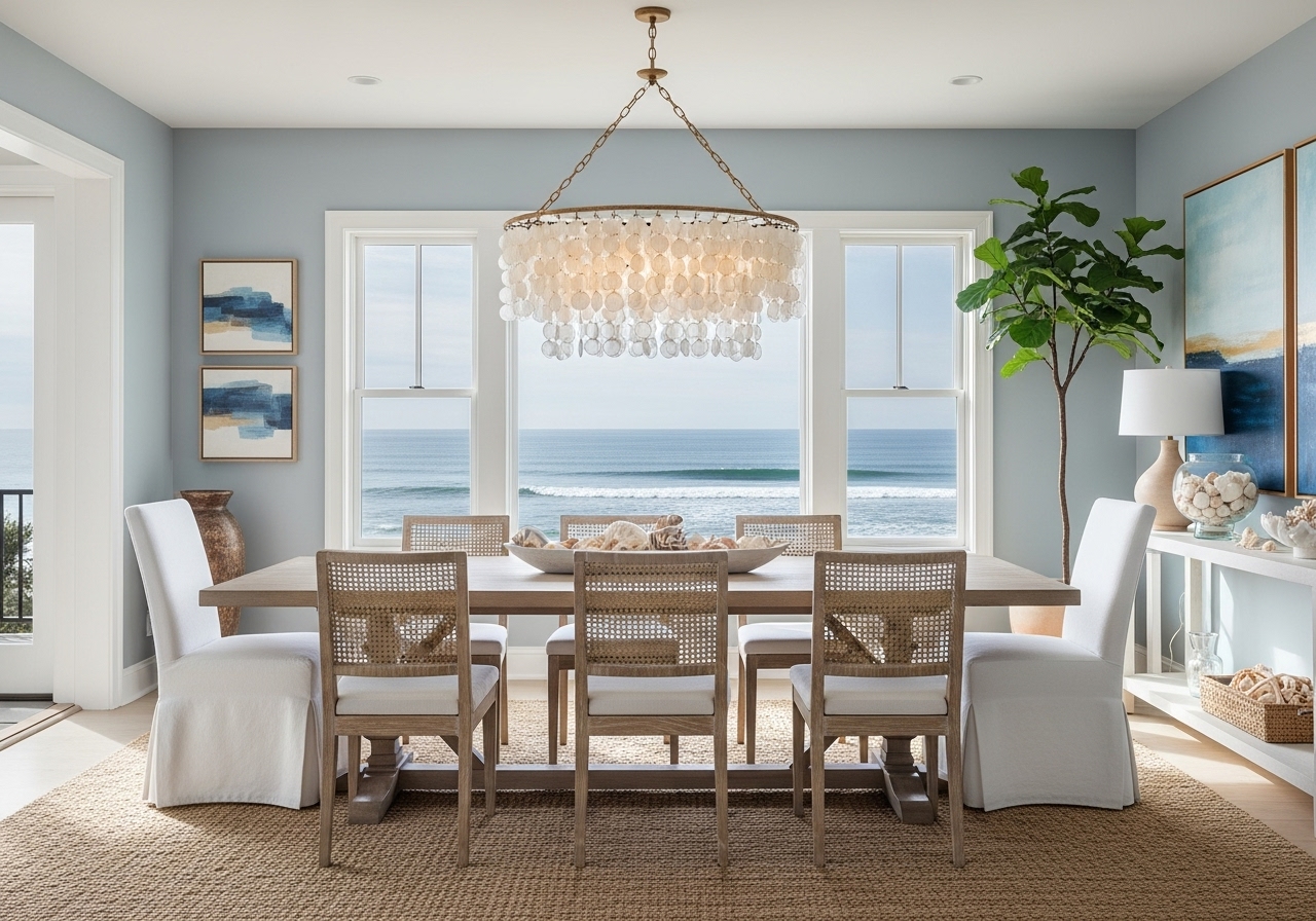 Modern Coastal Dining Room Ideas and Trends for 2025