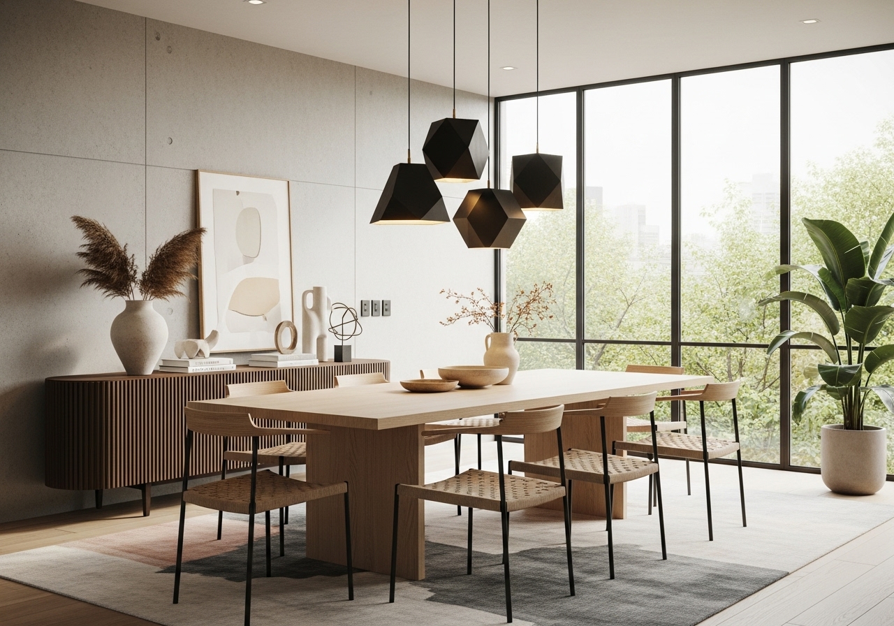 Modern Dining Room Ideas and Trends for 2025