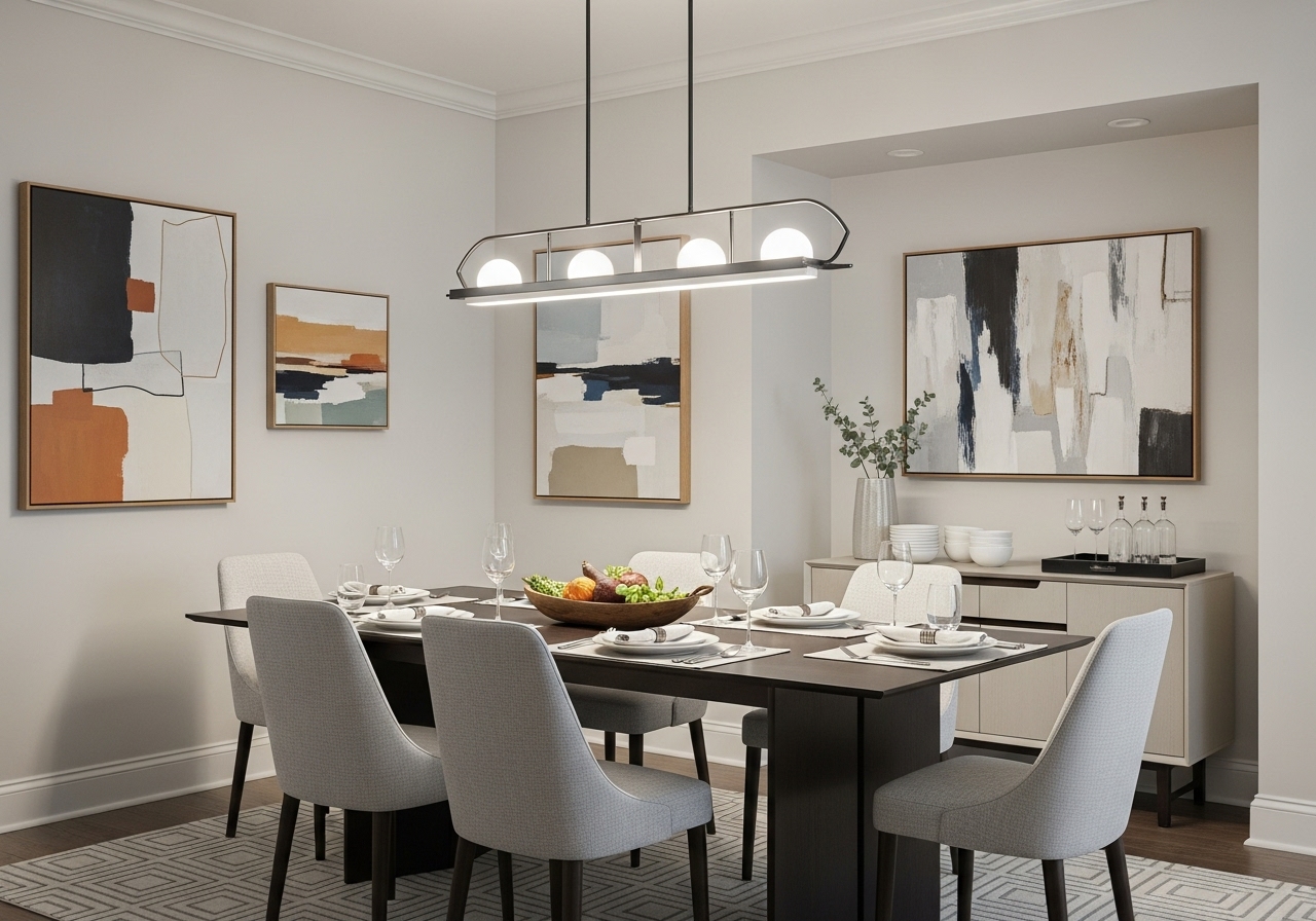 Create a Modern Dining Room Where the Meal is Center Stage