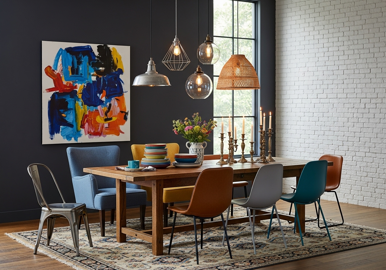 How to Serve Up an Eclectic Dining Room