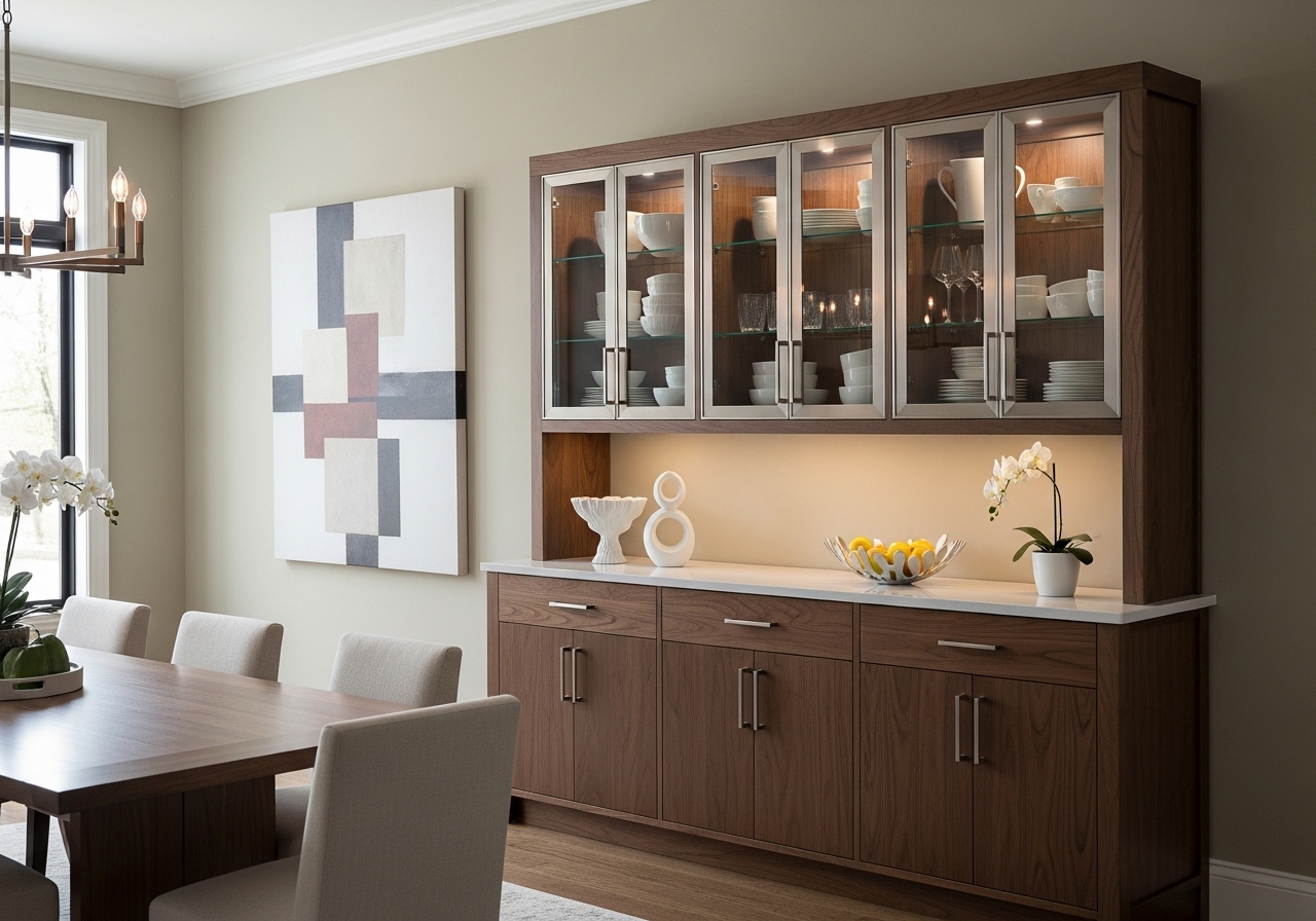 How to Style a Dining Room Hutch