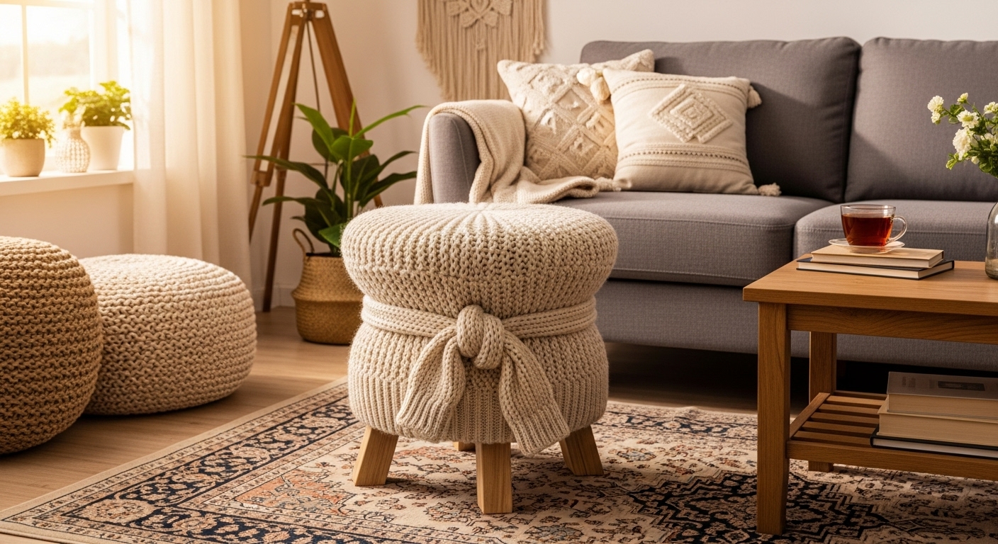 Sweater Stool DIY