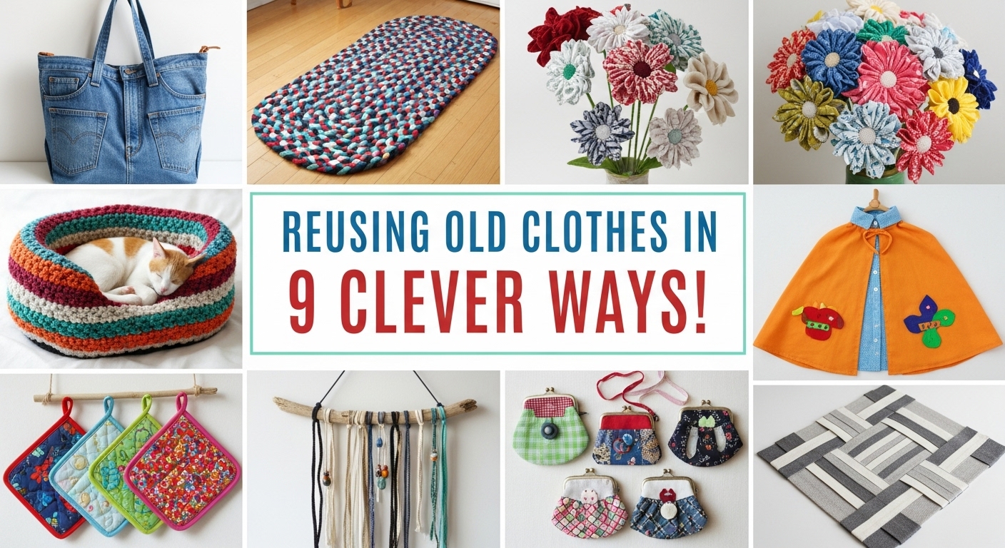 Reusing Old Clothes in 9 Clever Ways!
