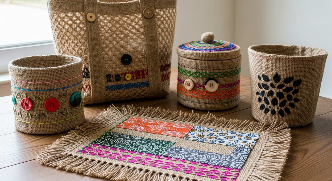 Upcycle Jute - 5 Ways!