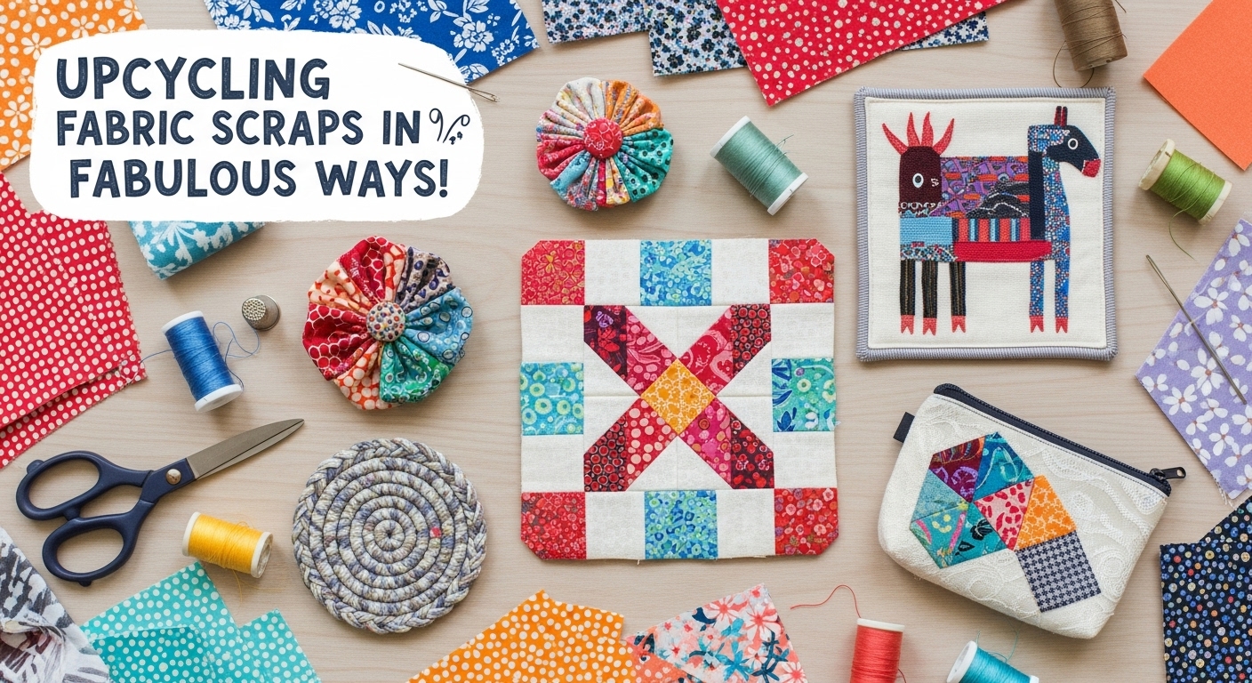 Upcycling Fabric Scraps in 5 Fabulous Ways!