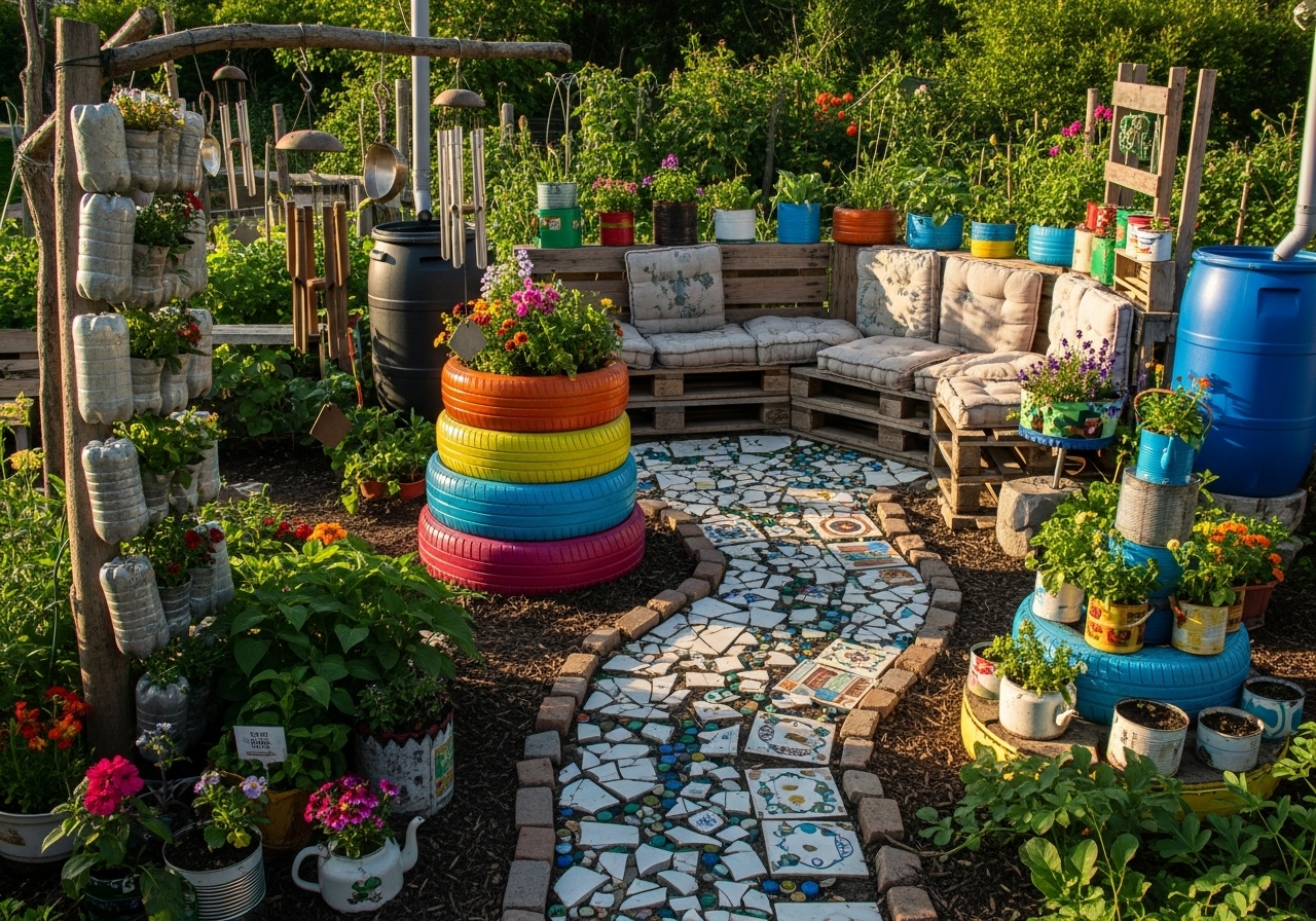 Upcycled Garden - 5 Ideas!