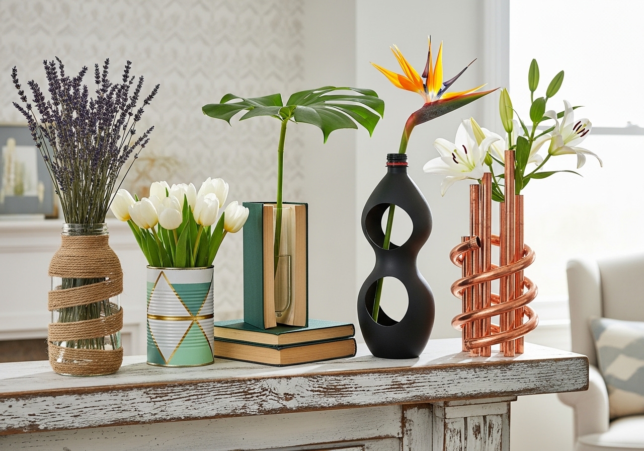 35 Clever Upcycled Vases That You Will Want In Your Home