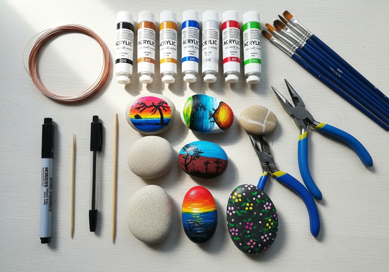 DIY Rock Photo Holders