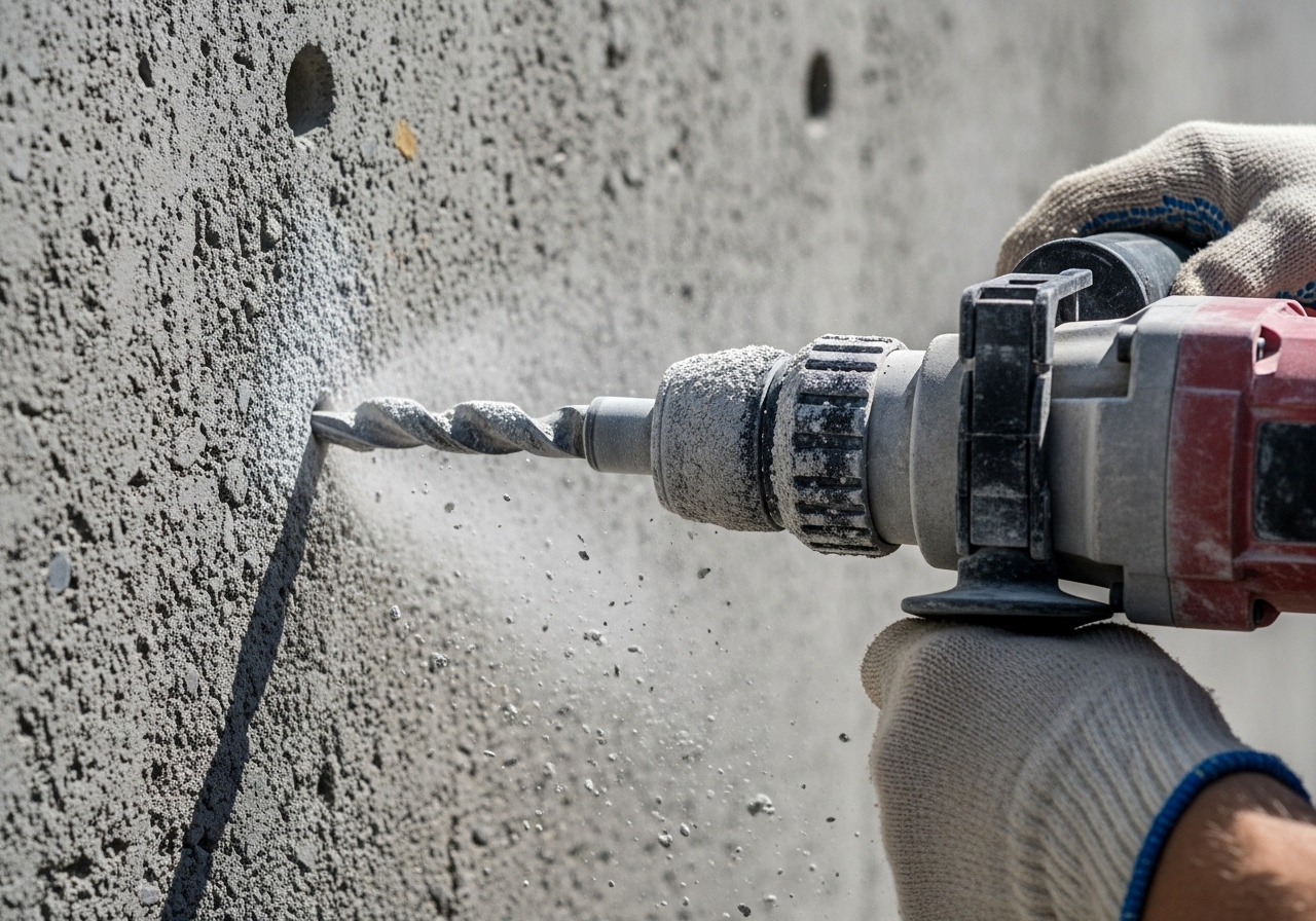 How to Drill Into Concrete