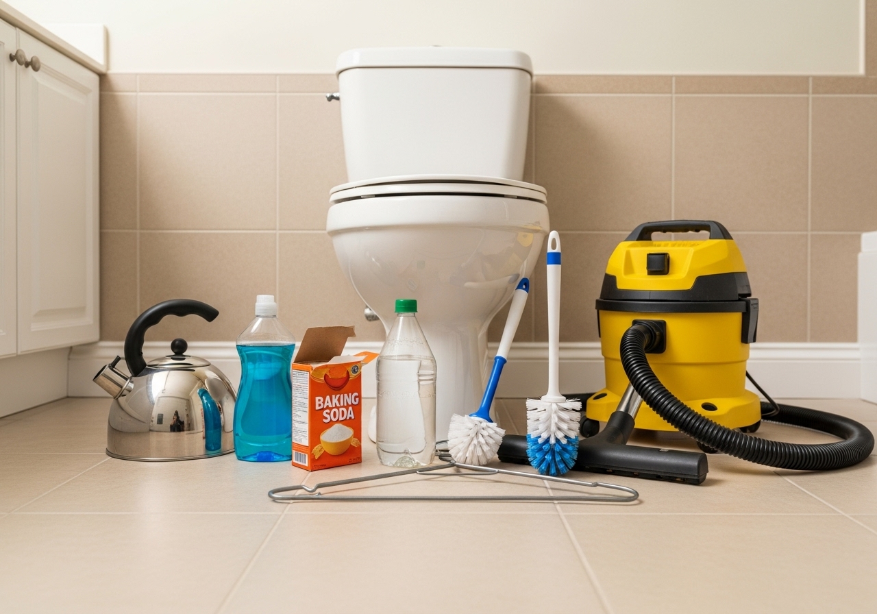 7 Clever Ways to Unclog a Toilet Without a Plunger