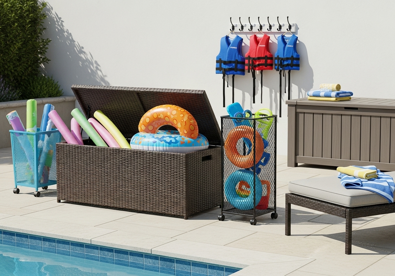 Testing the Best Pool Toy Storage Options for a Clutter-Free Pool Deck