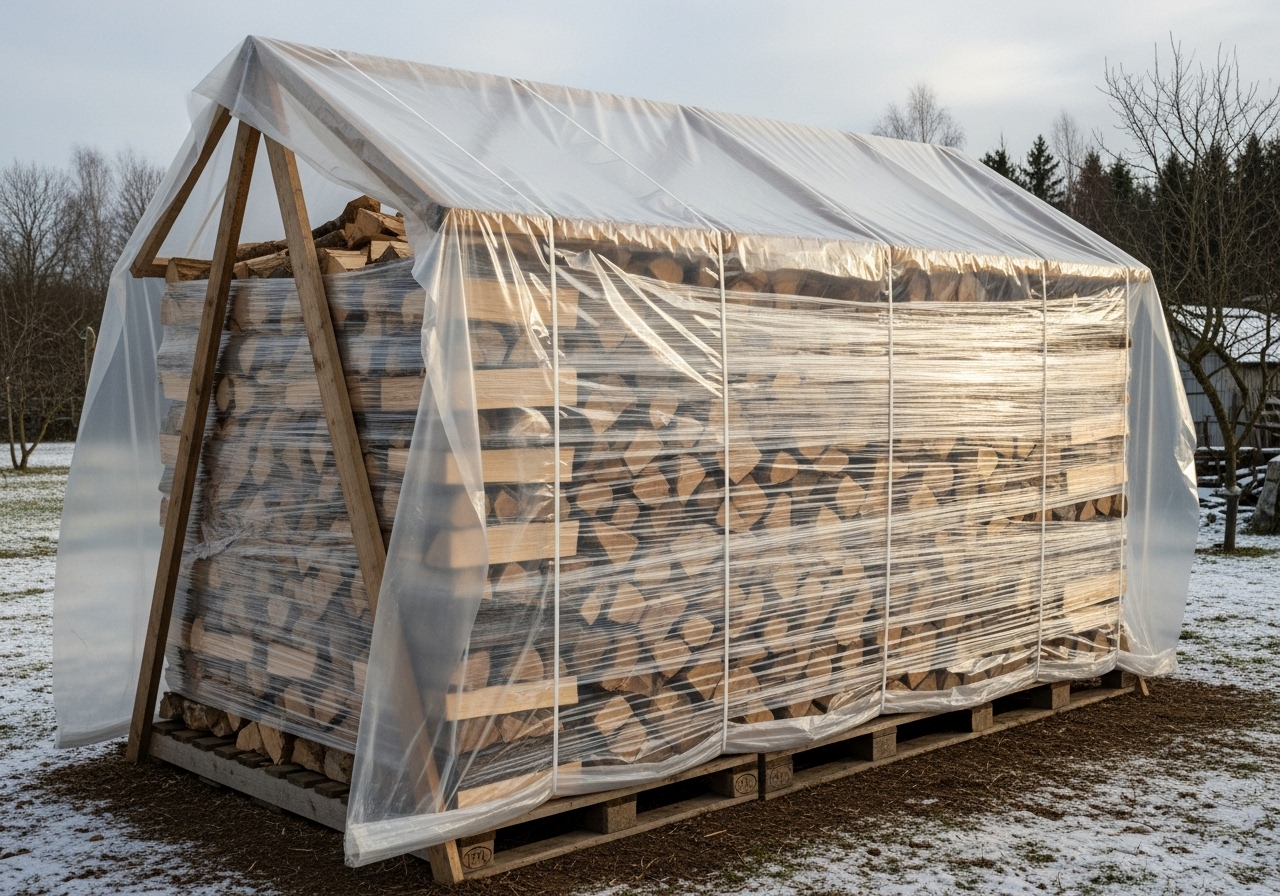 This Cheap Storage Hack Keeps My Firewood Dry All Winter Long