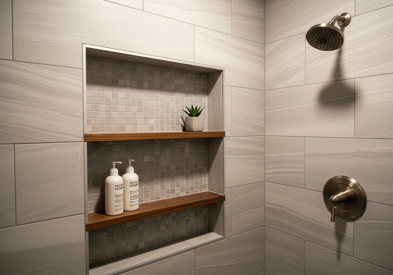 10 Shower Niche Ideas for Built-in Bathroom Storage