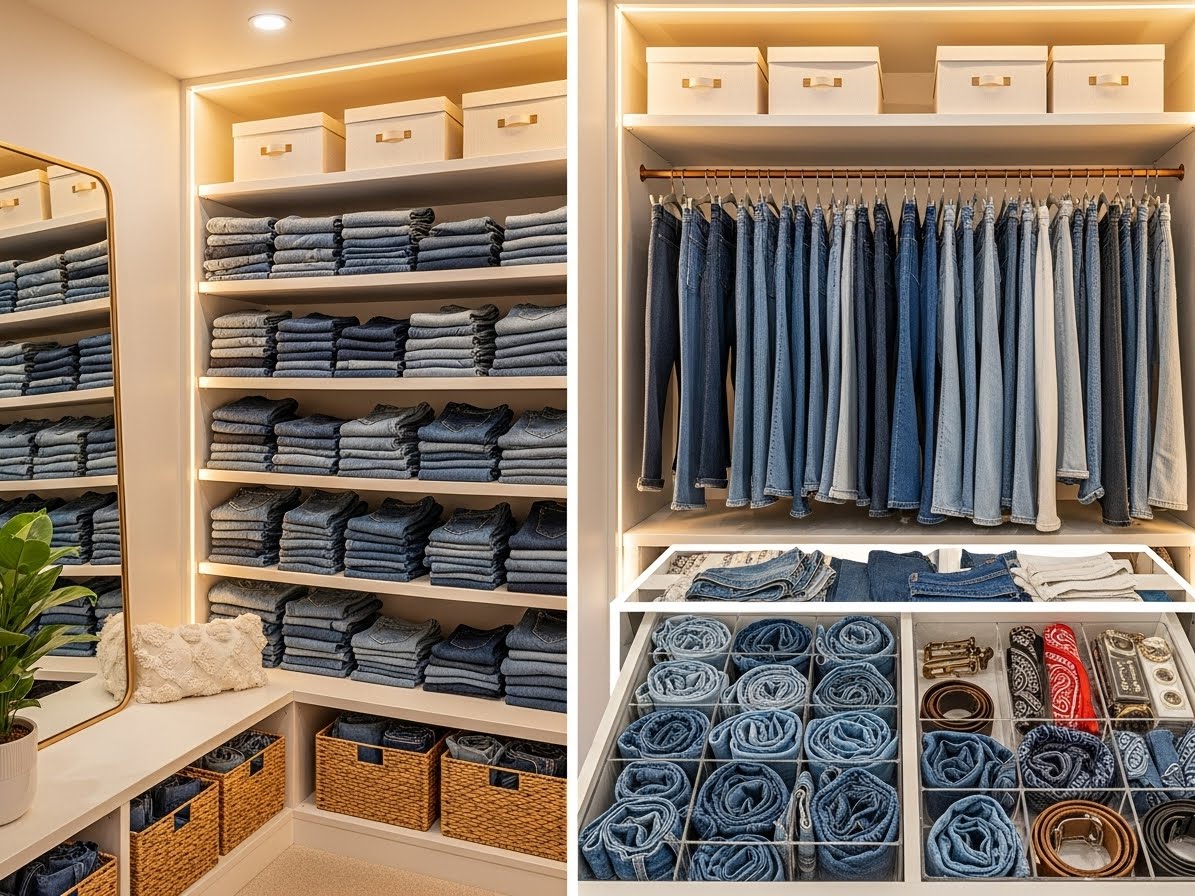 21 Awesome Jean Storage Ideas