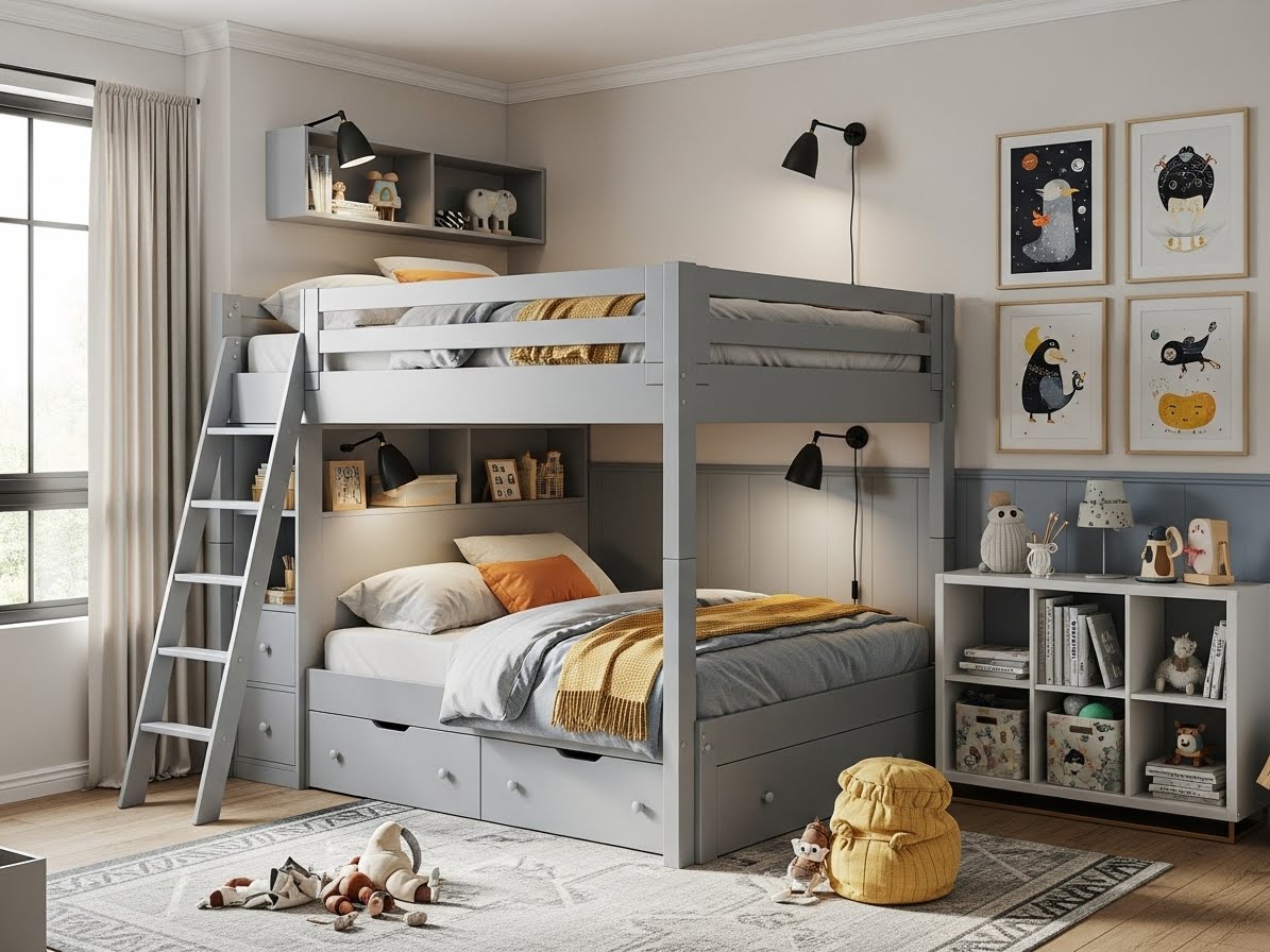 30 Genius Shared Bedroom Ideas for Kids