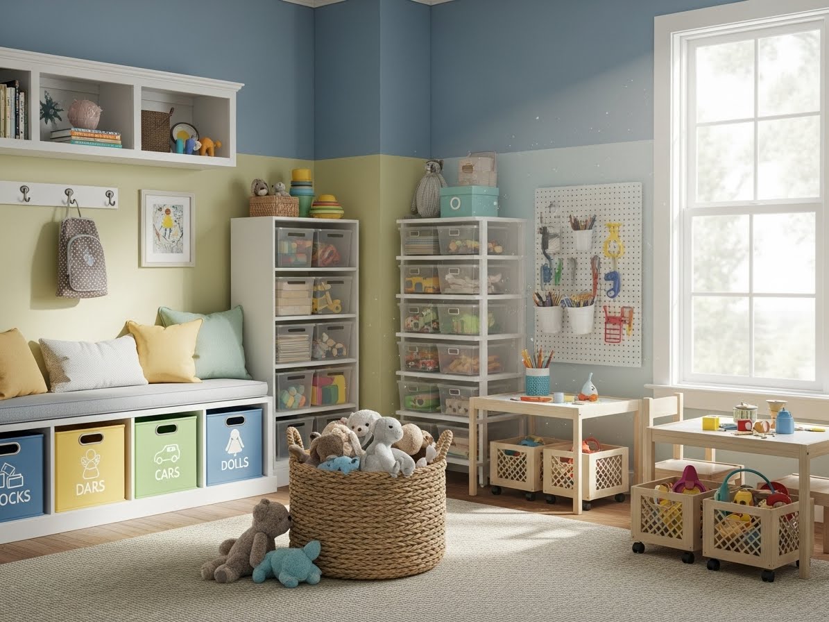 The Best Toy Storage Ideas for a Kids Play Room