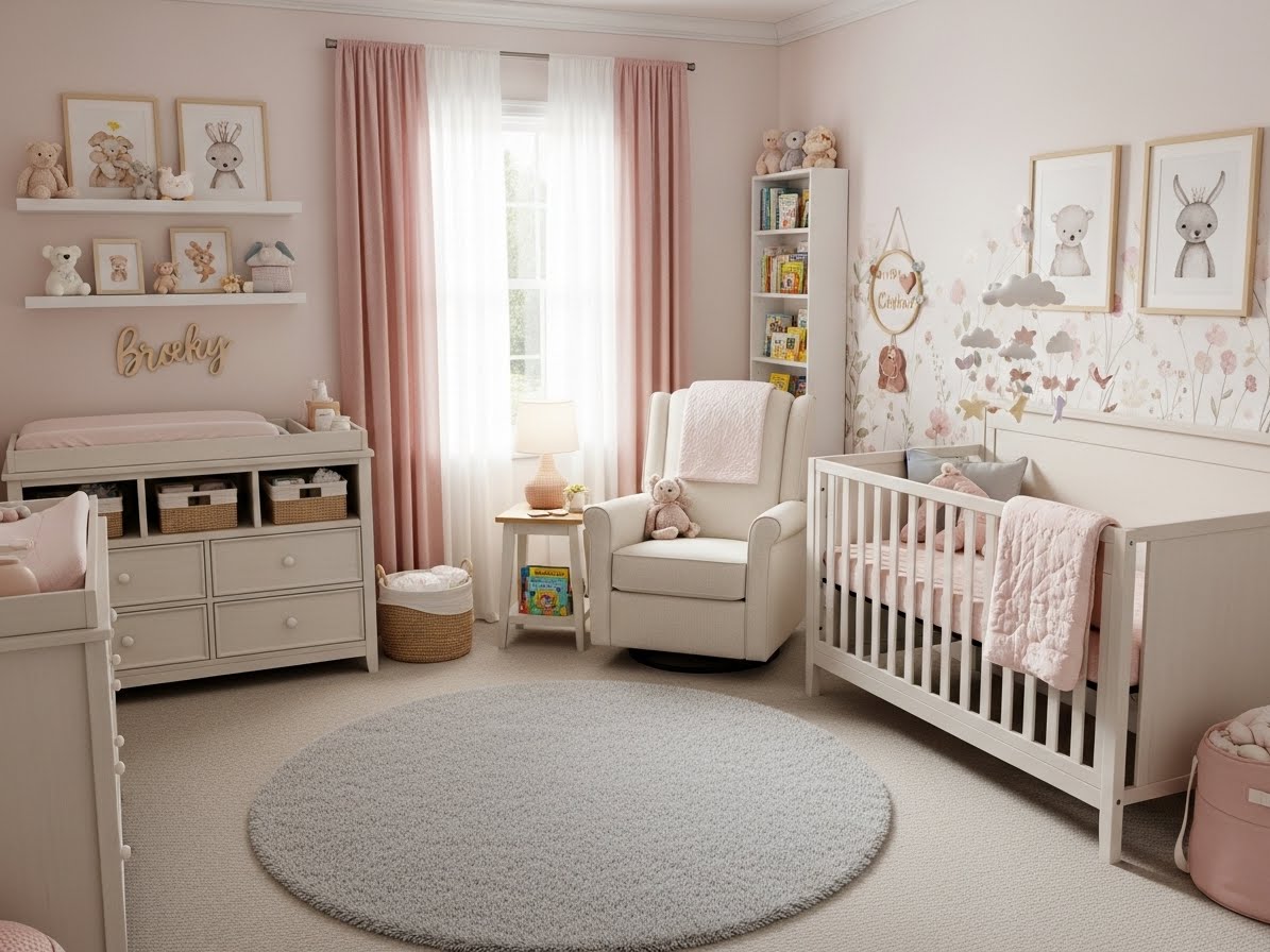 Beautiful Nursery Decor Ideas for a Baby Girl