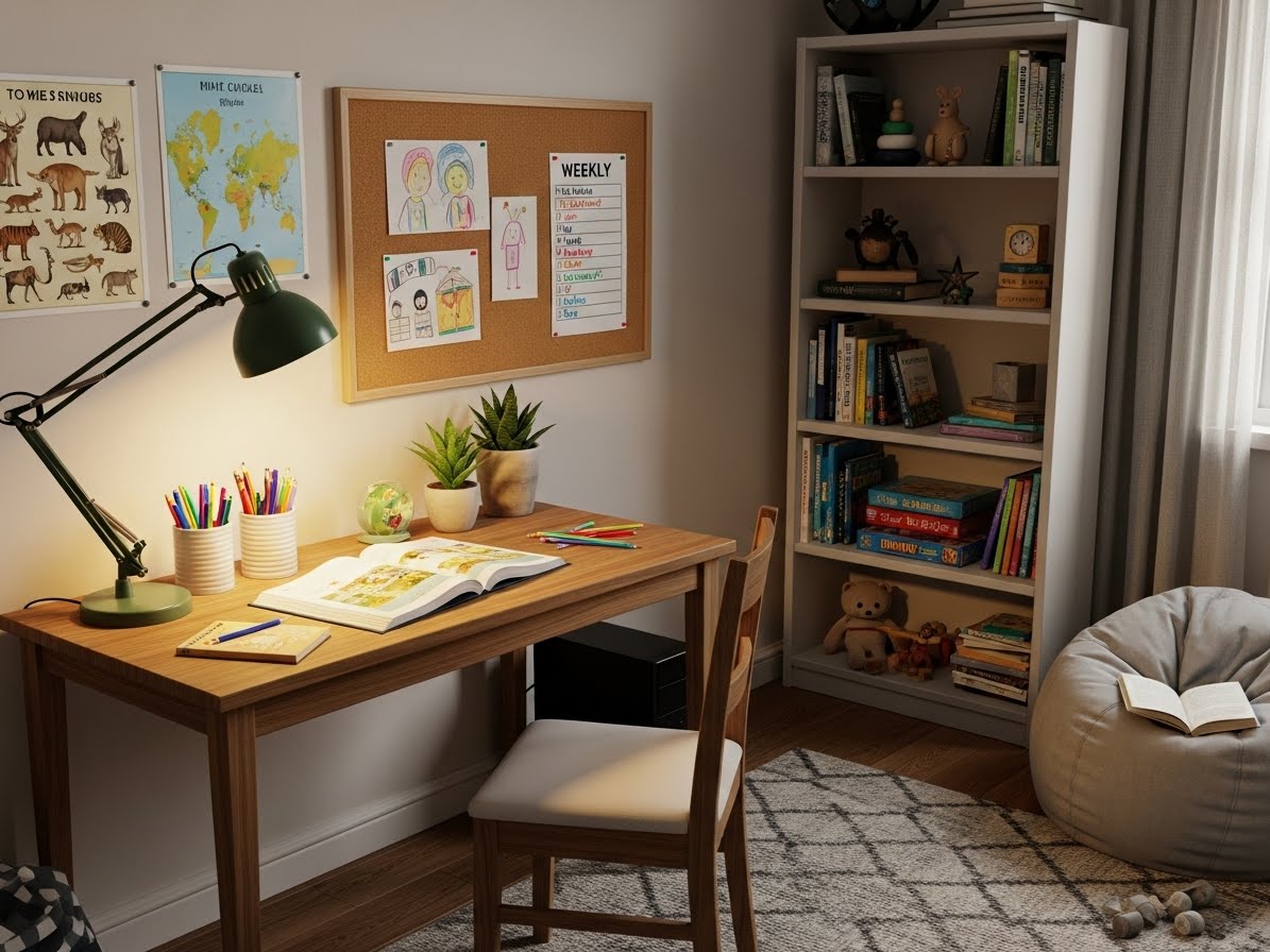 Setting up a study space at home for kids: Tips to make sure they love it