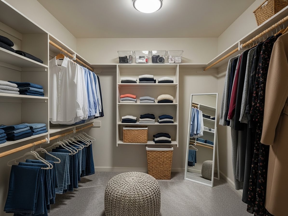 7 Walk-In Closet Organization Ideas