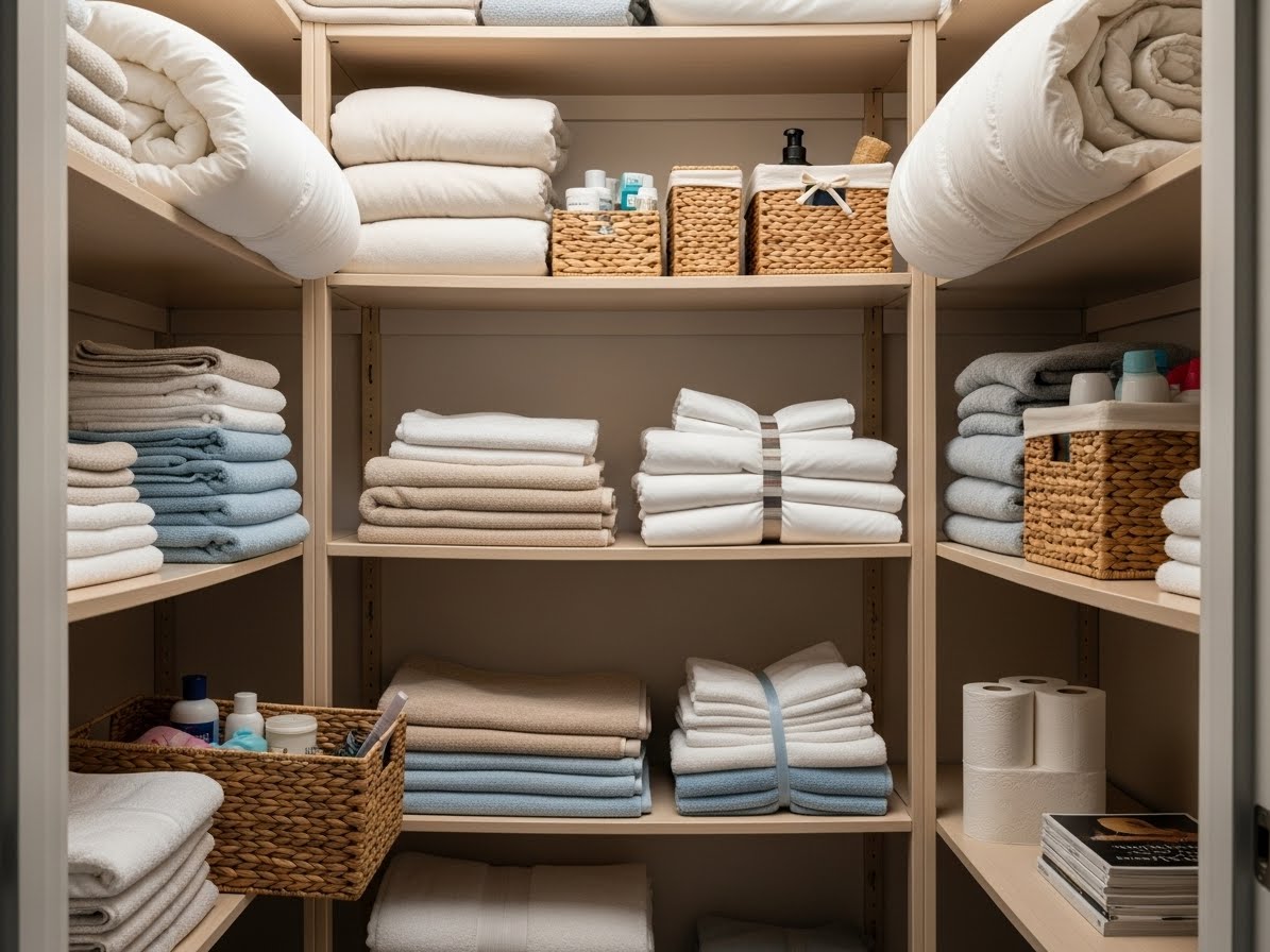 10 Linen Closet Organization Ideas for a Clutter-Free Closet!