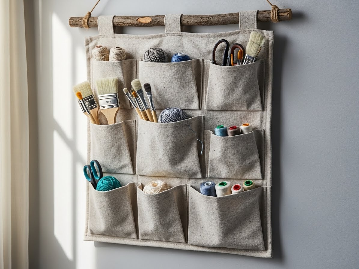 How to Make a (Huge) Hanging Wall Organizer that Only Costs $20