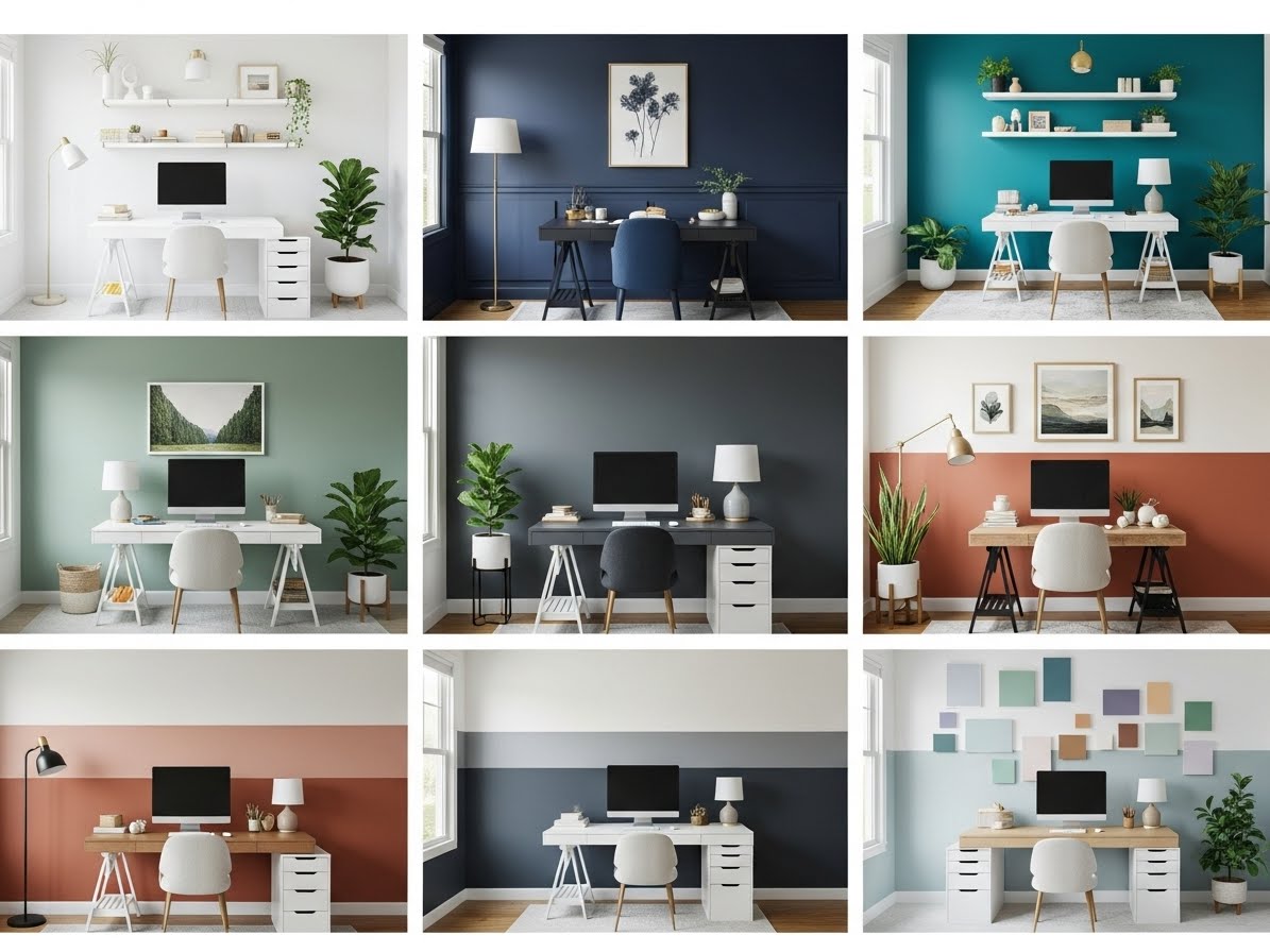 The Paint Colours That Will Make Your Home Office a More Productive Space