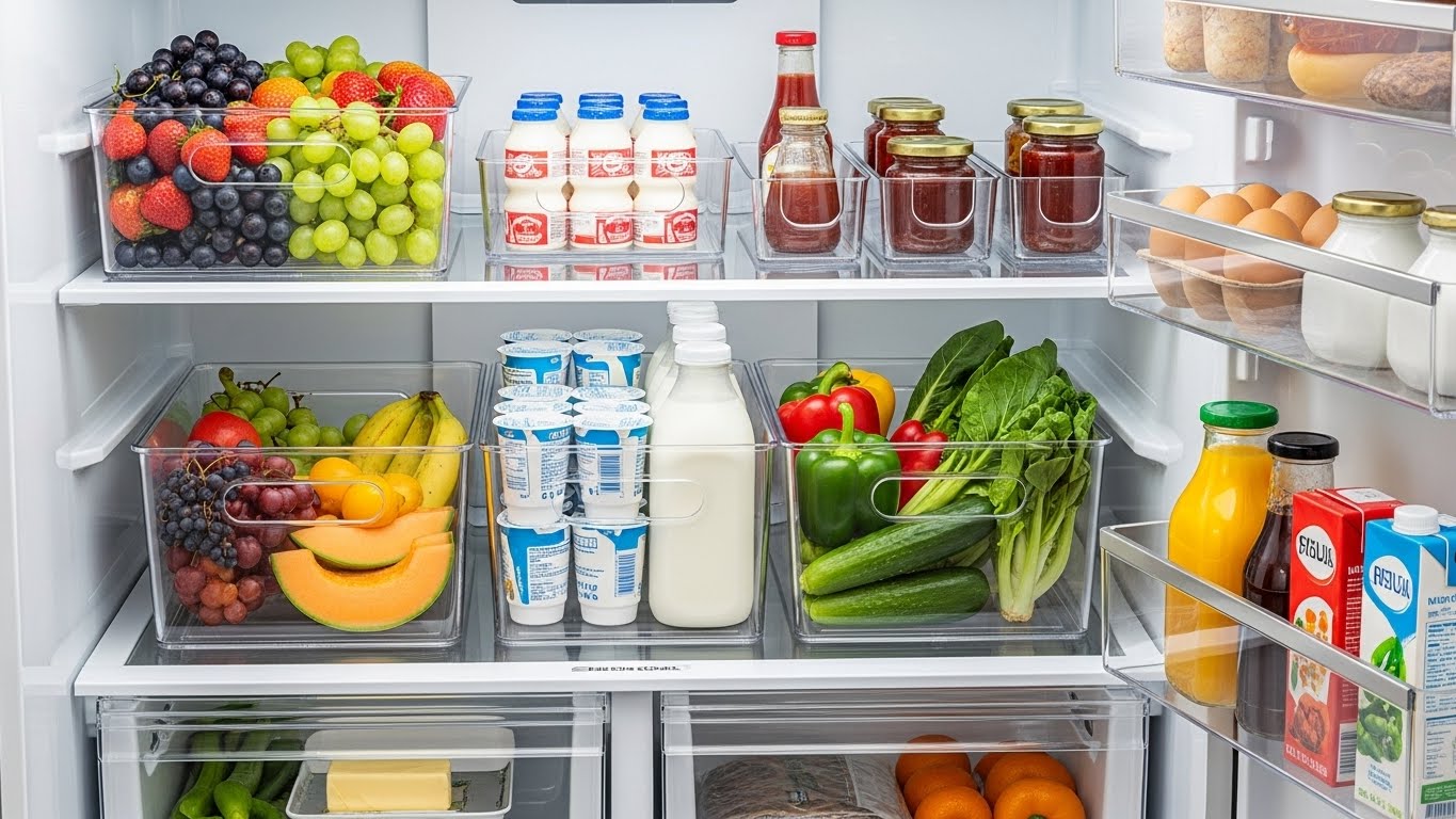Refrigerator Organization Tip: The Partially Used Bin