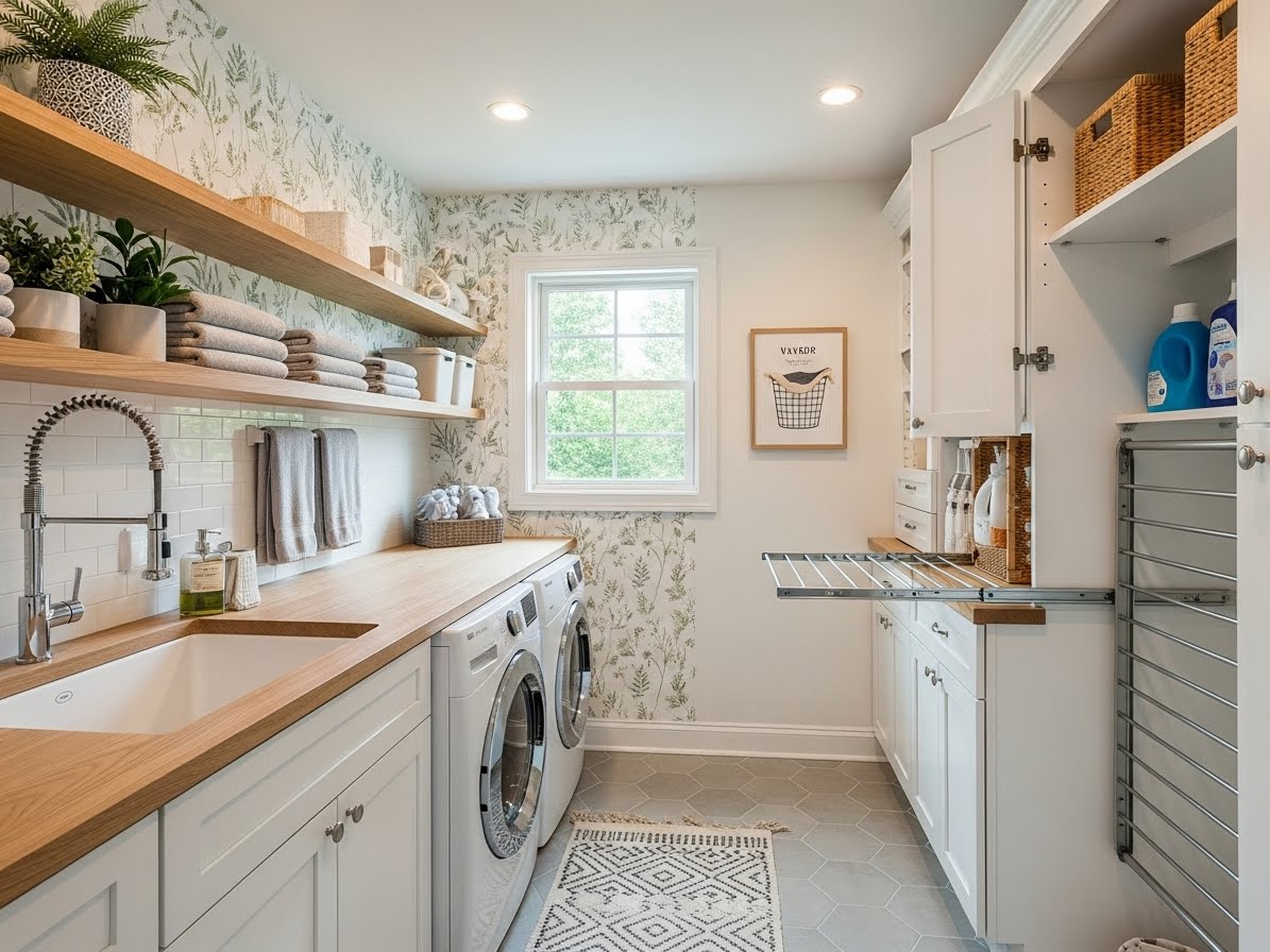 How to Turn Nearly Any Space in Your Home Into a Laundry Room