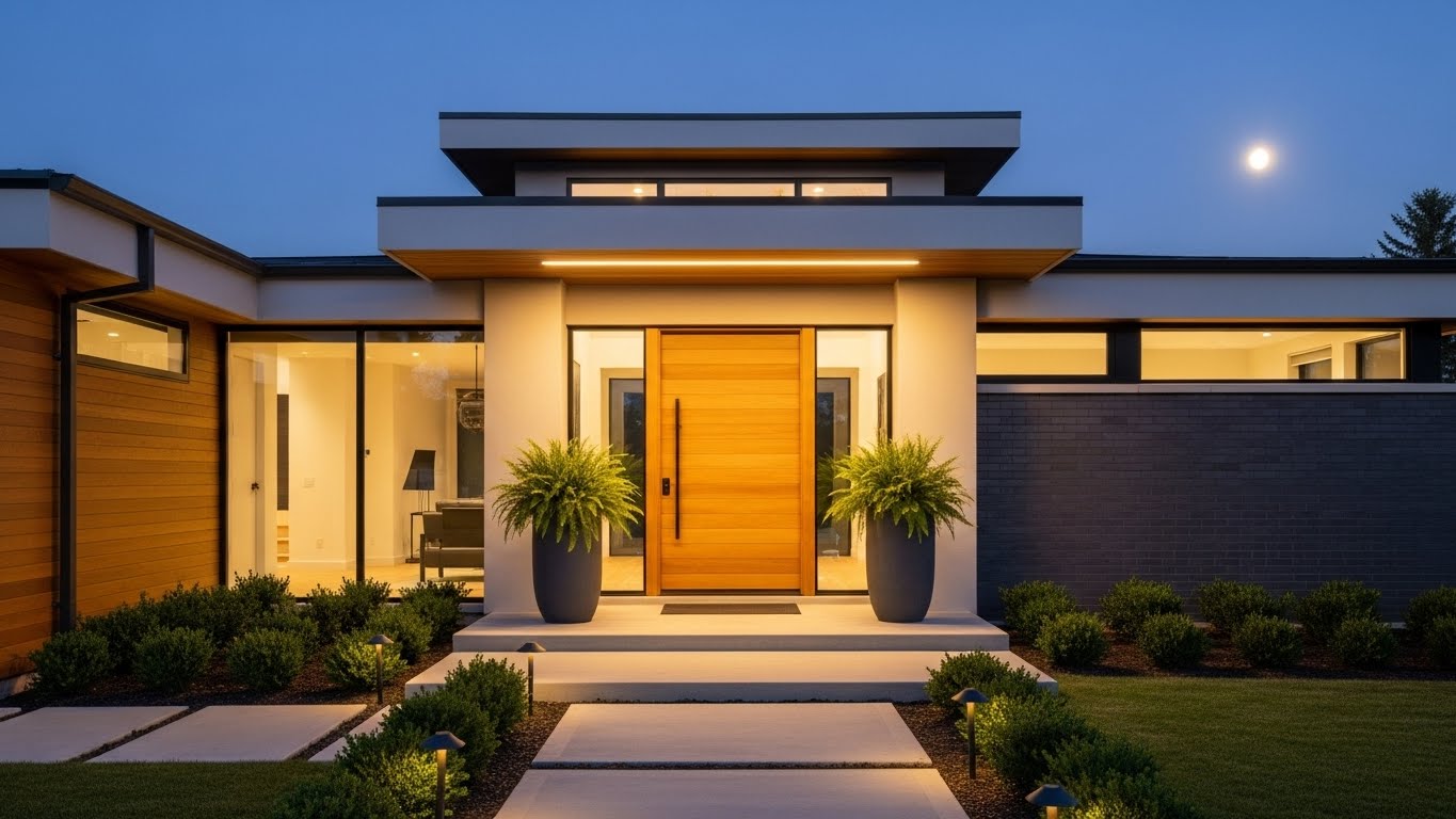 Before & After: Modern New Construction - Welcoming Entrance Areas