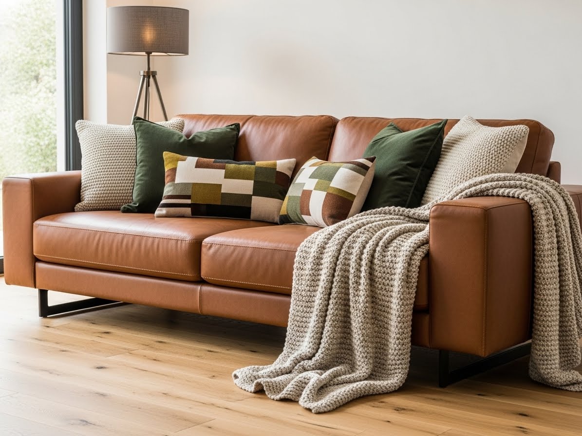 Brown Leather Sofa Styling: 8 Decor Ideas