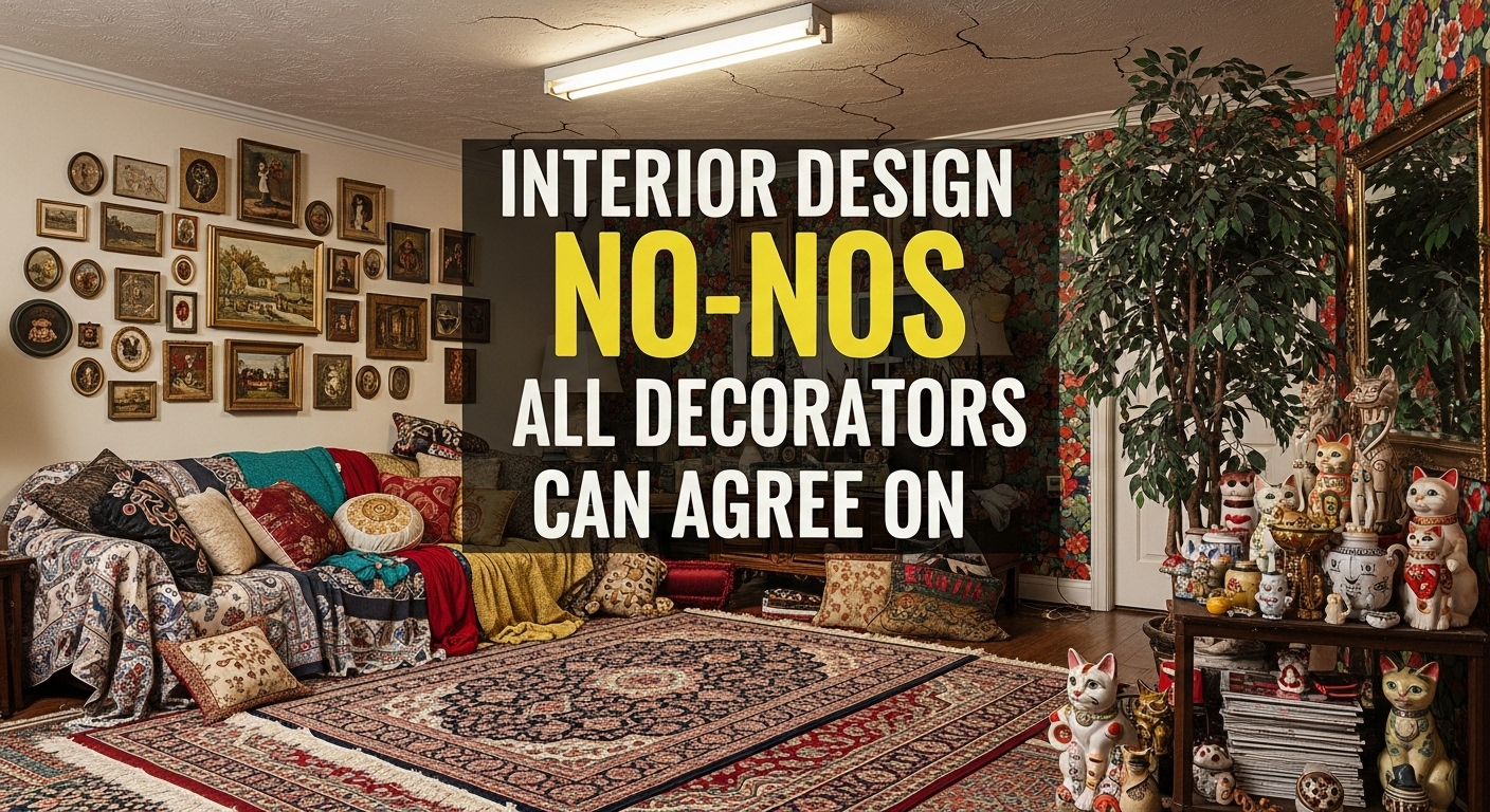 Eleven Interior Design No-Nos All Decorators Can Agree On