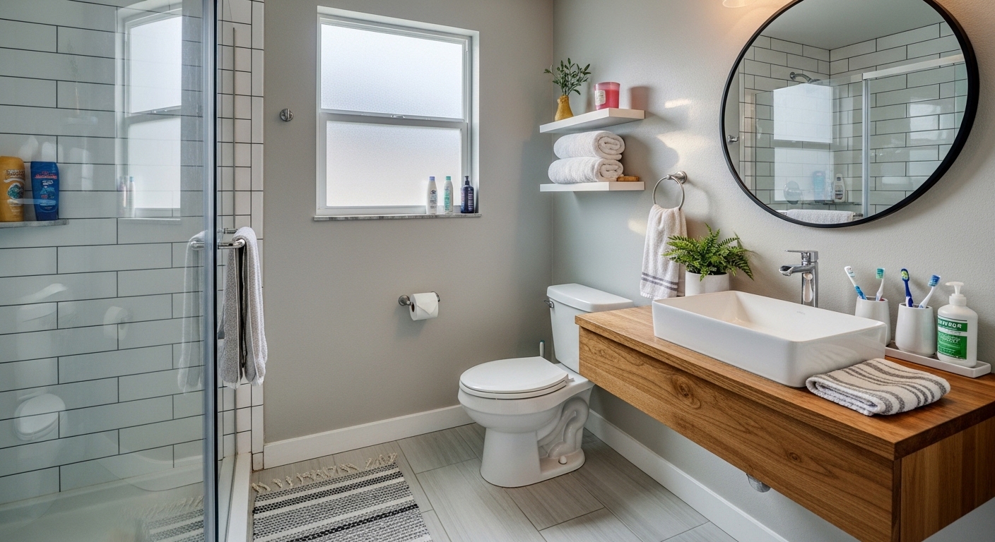 Small Bathroom Makeover in 4 Days