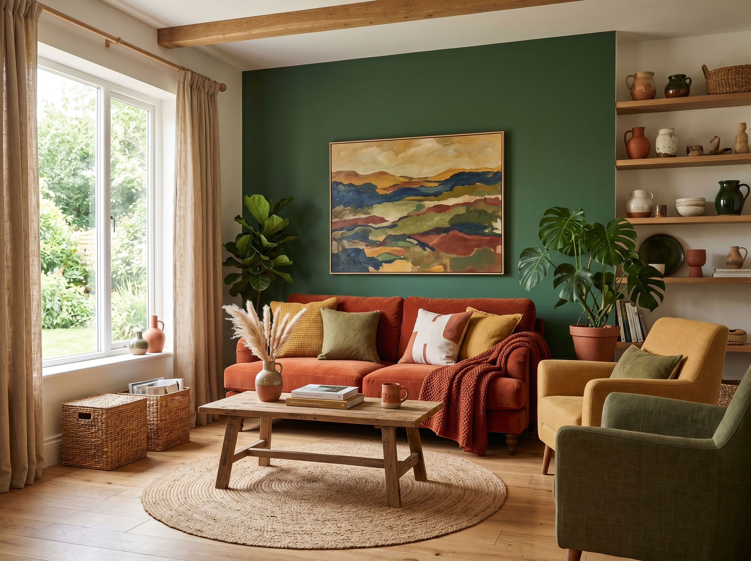 The Earthy Vibrancy Color Trend: Bringing Bold, Natural Hues Into Your Home