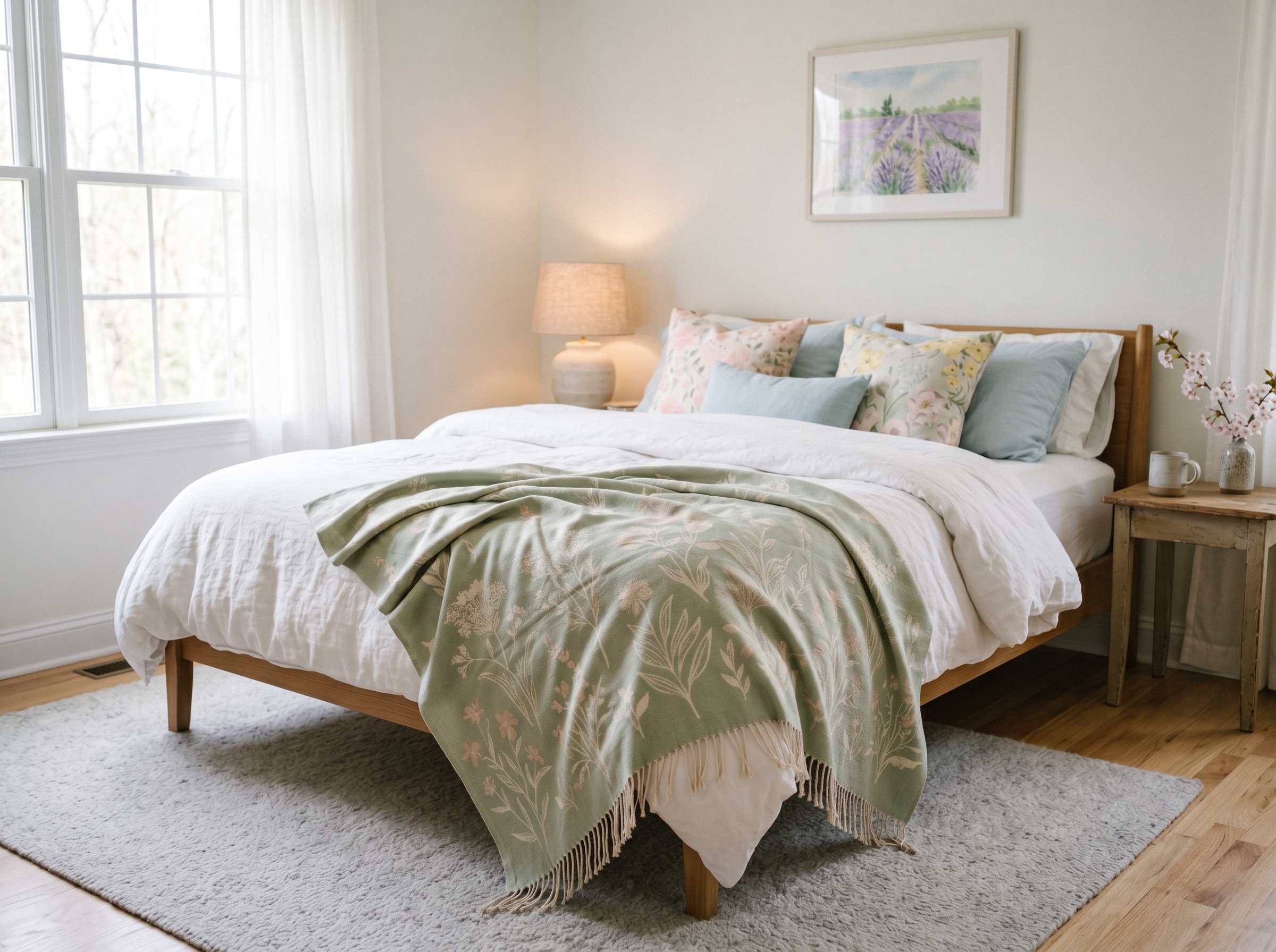 Spring Calls for Lightweight, Luxury Throw Blankets