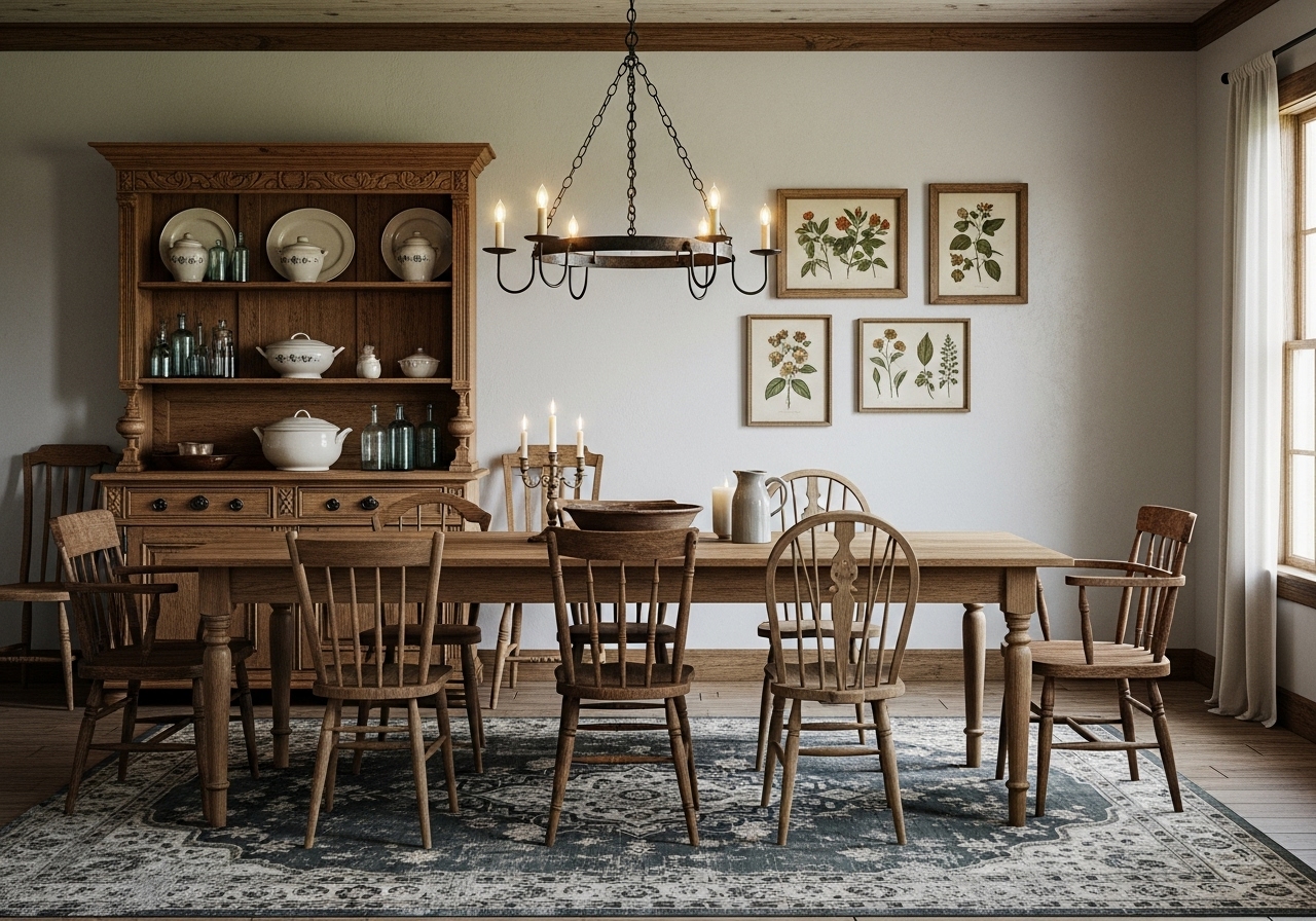 Rustic Dining Room Ideas - Vintage Home Interior Designs