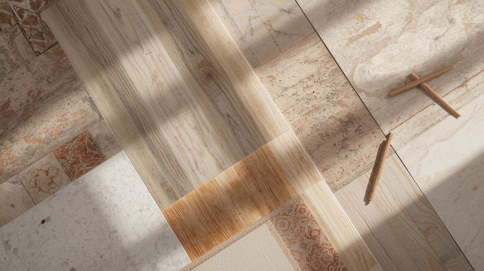 What are the different types of floor tile?