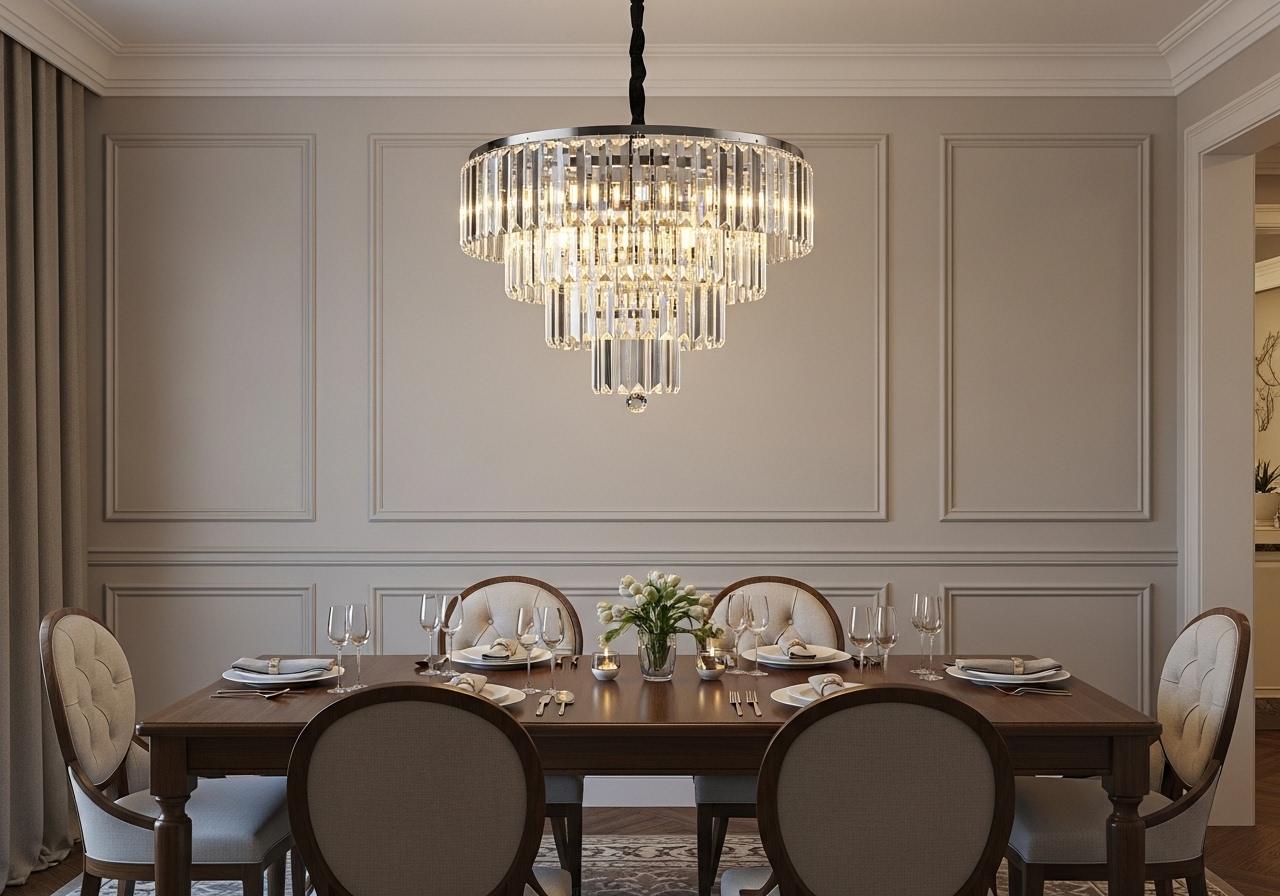 How to Choose the Correct Size Chandelier For a Dining Room
