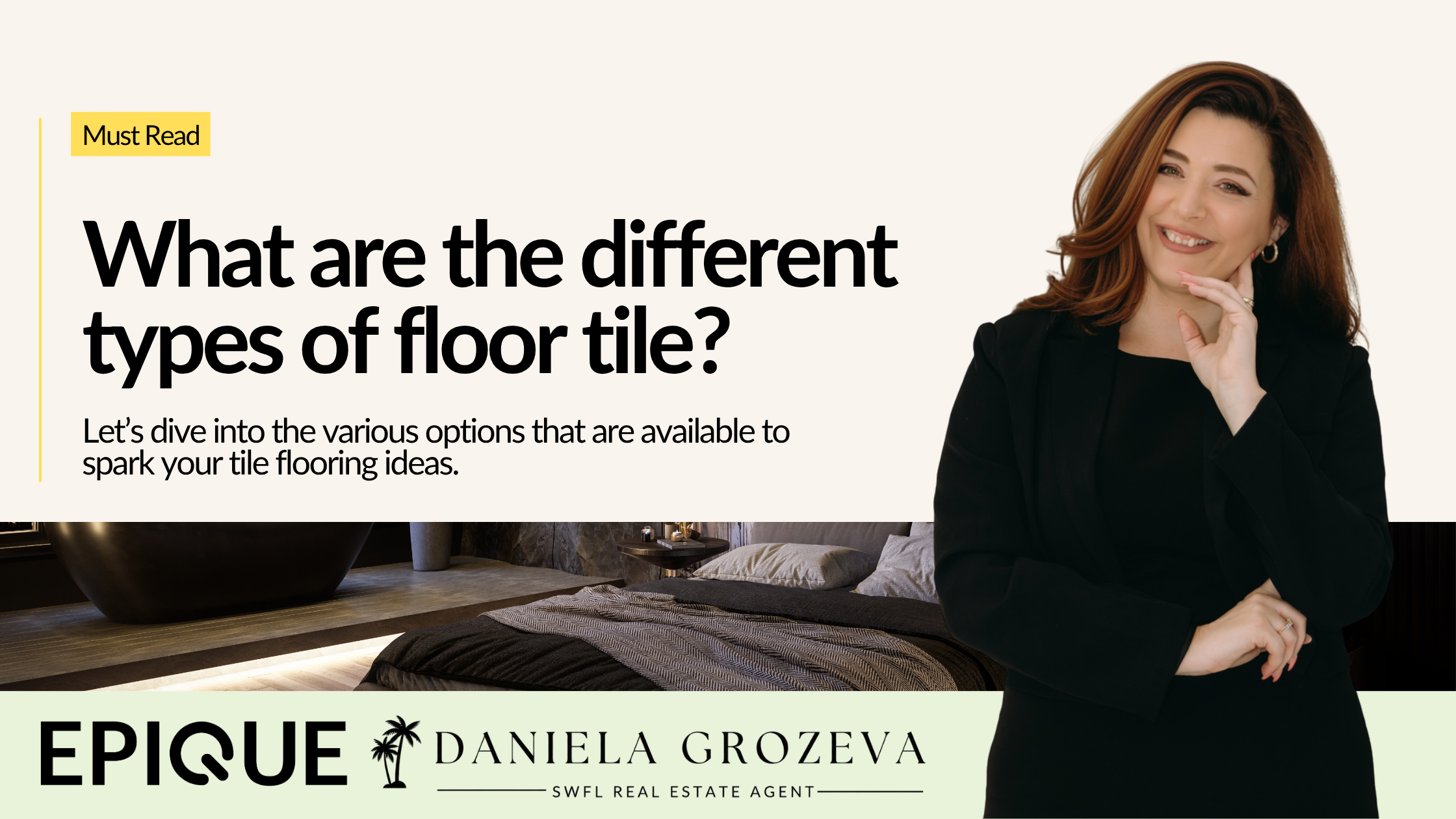 What are the different types of floor tile?