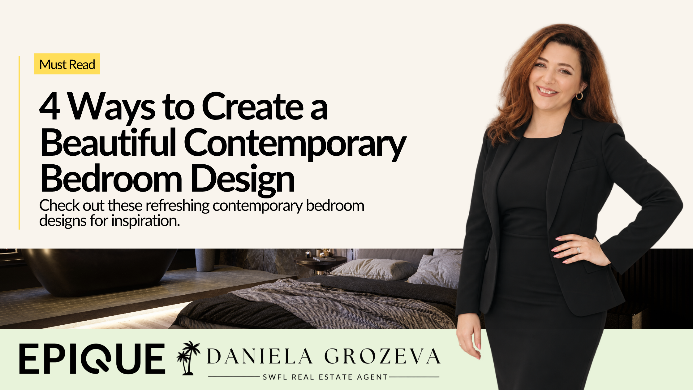 4 Ways to Create a Beautiful Contemporary Bedroom Design
