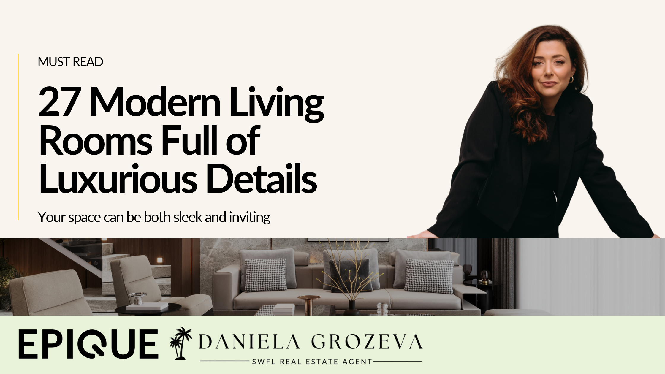 27 Modern Living Rooms Full of Luxurious Details